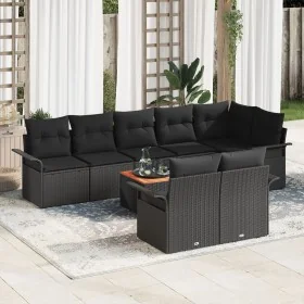 Conjunto de sofá de 9 piezas de jardín con