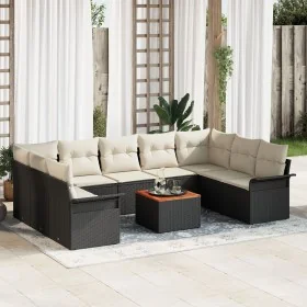 Conjunto de Sofás de Jardín de 10 Piezas con