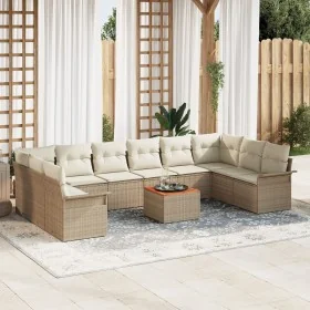 Conjunto de Sofás de Jardín de 11 Piezas con