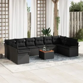 Conjunto de Sofás de Jardín de 11 Piezas con