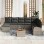 Juego de Sofá de Jardín de 9 Piezas con Cojines Gris Poliratán Acacia by , Outdoor sofas - Ref: Foro24-3347615, Price: 525,13...