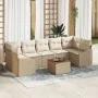 Conjunto de Sofá de Jardín de 8 Piezas con Cojines Beige de Ratán Poliéster | Foro24.es | Tu tienda online para hogar, jardín y más Foro24.es