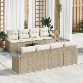Conjunto de Sofás de Jardín de 9 piezas con