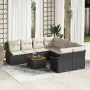 Conjunto de Sofá de Jardín de 9 Piezas con Cojines Negro Poliratán Acacia | Foro24.es | Tu tienda online para hogar, jardín y más Foro24.es
