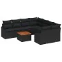 Conjunto de Sofá de Jardín de 9 Piezas con Cojines Ratan Negro von , Outdoor-Sofas - Ref: Foro24-3347814, Preis: 564,57 €, Ra...