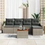 Juego de Sofá de Jardín de 6 Piezas con Cojines Gris Ratán Poliéster Acacia by , Outdoor sofas - Ref: Foro24-3347818, Price: ...
