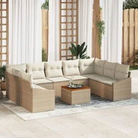 Conjunto de Sofá de Jardín de 10 Piezas con