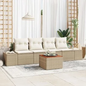 Conjunto de Sofás de Jardín de 5 Piezas con