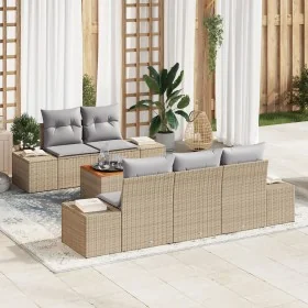 Conjunto de Sofás de Jardín de 6 Piezas con