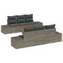 Juego de Sofá de Jardín de 7 Piezas con Cojines Gris Poliratán Acacia by , Outdoor sofas - Ref: Foro24-3347902, Price: 502,98...