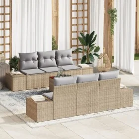 Conjunto de Sofás de Jardín de 7 Piezas con