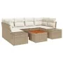 Juego de Sofás de Jardín 7 Piezas Beige Poliratán von , Outdoor-Sofas - Ref: Foro24-3347911, Preis: 504,33 €, Rabatt: %