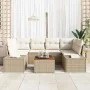 Juego de Sofás de Jardín 7 Piezas Beige Poliratán von , Outdoor-Sofas - Ref: Foro24-3347911, Preis: 504,33 €, Rabatt: %