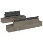 Conjunto de Sofá de Jardín de 8 Piezas con Cojines Gris Poliratán Acacia by , Outdoor sofas - Ref: Foro24-3347916, Price: 544...