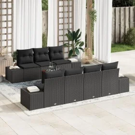 Juego de sofá de jardín de 8 piezas con cojines negros de poliratán von , Outdoor-Sofas - Ref: Foro24-3347919, Preis: 551,89 ...