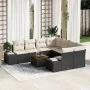 Juego de Sofá de Jardín 9 Piezas Negro y Crema by , Outdoor sofas - Ref: Foro24-3347936, Price: 554,29 €, Discount: %