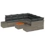 Conjunto de Sofás de Jardín 9 Piezas Gris Poliratán by , Outdoor sofas - Ref: Foro24-3347937, Price: 565,76 €, Discount: %