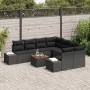 Juego de Sofás de Jardín Conjunto de 9 Piezas Negro Polirratán by , Outdoor sofas - Ref: Foro24-3347940, Price: 581,76 €, Dis...
