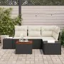 Juego de Sofás de Jardín 5 Piezas Negro y Crema by , Outdoor sofas - Ref: Foro24-3347950, Price: 341,45 €, Discount: %