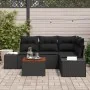 Juego de sofá de jardín 5 piezas Negro by , Outdoor sofas - Ref: Foro24-3347954, Price: 356,38 €, Discount: %