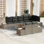 Juego de Sofás de Jardín de 9 Piezas con Cojines Gris Poliratán Acacia von , Outdoor-Sofas - Ref: Foro24-3347972, Preis: 628,...