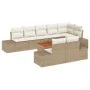 Juego de Sofá de Jardín de 9 Piezas con Cojines Beige Poliratán Acacia by , Outdoor sofas - Ref: Foro24-3347974, Price: 669,0...