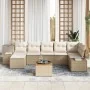 Juego de Sofá de Jardín 8 Piezas Beige y Crema Poliratán Grande von , Outdoor-Sofas - Ref: Foro24-3347988, Preis: 531,69 €, R...