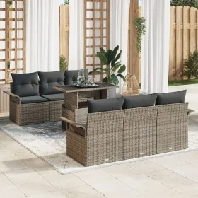 Juego de Sofás de Jardín de 7 Piezas con Cojines Gris Poliratán von , Outdoor-Sofas - Ref: Foro24-3348205, Preis: 525,79 €, R...