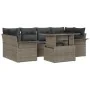 Juego de Sofá de Jardín de 7 Piezas con Cojines de Ratán Gris Polimérico by , Outdoor sofas - Ref: Foro24-3348215, Price: 490...