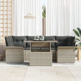 Conjunto de Sofás de Jardín de 7 Piezas con