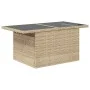 Juego de Sofá de Jardín de 8 Piezas con Cojines Beige Ratán Poliéster by , Outdoor sofas - Ref: Foro24-3348227, Price: 614,40...