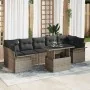 Juego de sofá de jardín de 8 piezas con cojines Gris Ratán de Polipropileno von , Outdoor-Sofas - Ref: Foro24-3348235, Preis:...