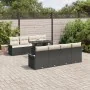 Juego de Sofás de Jardín de 9 Piezas con Cojines Negro Ratán Poliéster | Foro24.es | Tu tienda online para hogar, jardín y más Foro24.es