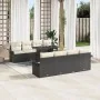 Juego de Sofás de Jardín de 9 Piezas con Cojines Negro Ratán Poliéster | Foro24.es | Tu tienda online para hogar, jardín y más Foro24.es