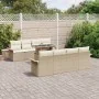 Juego de Sofá de Jardín de 9 Piezas con Cojines Beige Polirratán von , Outdoor-Sofas - Ref: Foro24-3348247, Preis: 677,24 €, ...