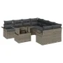 Juego de Sofá de Jardín de 9 Piezas con Cojines Gris Ratán Poli by , Outdoor sofas - Ref: Foro24-3348255, Price: 601,06 €, Di...