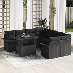 Conjunto de Sofá de Jardín de 9 Piezas con