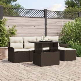 Conjunto de Sofá de Jardín de 6 Piezas con