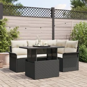 Conjunto de Sofás de Jardín de 5 Piezas con