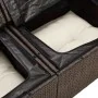 Set de Sofás de Jardín Set de 6 Marrón y Crema Poliratán, Poliéster | Foro24.es | Tu tienda online para hogar, jardín y más Foro24.es