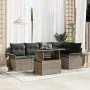 Conjunto de Sofás de Jardín de 6 Piezas con Cojines Gris Poliratán by , Outdoor sofas - Ref: Foro24-3348285, Price: 429,16 €,...