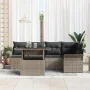 Conjunto de Sofás de Jardín de 6 Piezas con Cojines Gris Poliratán by , Outdoor sofas - Ref: Foro24-3348285, Price: 429,16 €,...