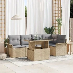 Set de Sofá de 6 Piezas de Jardín con Cojines