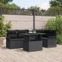 Conjunto de Sofá de Jardín de 6 Piezas con Almohadas Negro Poliratán | Foro24.es | Tu tienda online para hogar, jardín y más Foro24.es