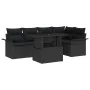 Conjunto de Sofá de Jardín de 6 Piezas con Almohadas Negro Poliratán | Foro24.es | Tu tienda online para hogar, jardín y más Foro24.es