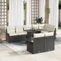 Conjunto de Sofá de Jardín de 9 Piezas con Cojines Negro de Ratán Poliéster | Foro24.es | Tu tienda online para hogar, jardín y más Foro24.es