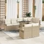 Conjunto de Sofá de Jardín de 9 Piezas con Cojines Beige de Rattan von , Outdoor-Sofas - Ref: Foro24-3348307, Preis: 693,35 €...