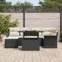 Conjunto de Sofá de Jardín de 7 Piezas con Cojines Negro Poliratán | Foro24.es | Tu tienda online para hogar, jardín y más Foro24.es