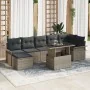 Juego de Sofá de Jardín de 8 Piezas con Cojines Ratán Gris de , Sofás de exterior - Ref: Foro24-3348325, Precio: 526,41 €, De...