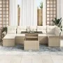 Conjunto de Sofá de Jardín de 8 Piezas con Cojines Beige Poliratán by , Outdoor sofas - Ref: Foro24-3348327, Price: 569,73 €,...